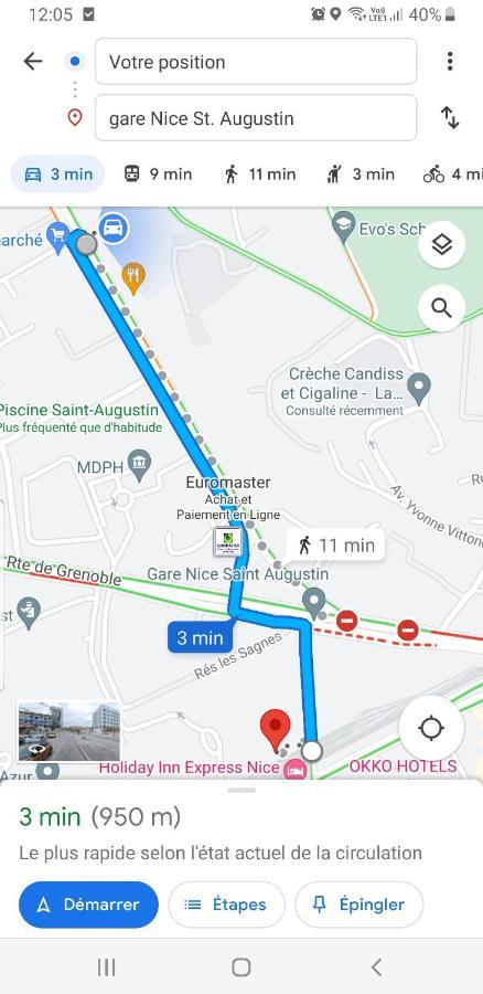 ניס Appartements Renove 2023 Proche Aeroport 5Min, Gare Sncf 2 Min, Tramway Au Pied De L'Immeuble , Parking Possible, Renovated Apartments 2023 Near The Airport 5 Min, Train Station 2 Min, Tram Next To The Building 1 Min, Parking Possible מראה חיצוני תמונה